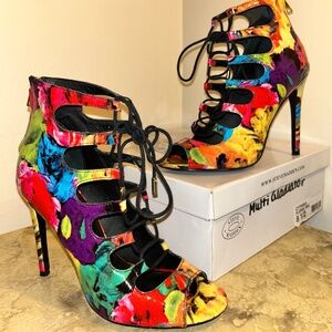 Steve Madden Multicolor Patent Gladiator (US 8.5)